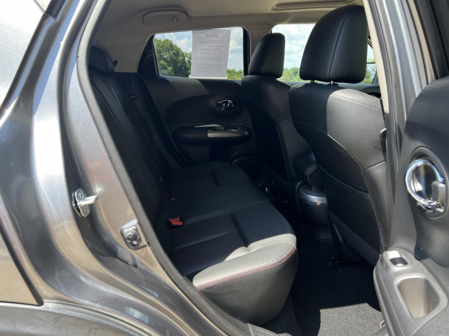 2016 GRAY /Black Leather Nissan Juke SL FWD (JN8AF5MR3GT) with an 1.6L 4 Cyl. Turbo engine, CVT transmission, located at 506 S. Kingshighway, Cape Girardeau, MO, 63703, (573) 235-5000, 37.294991, -89.553635 - 2016 Nissan Juke SL 107xxx miles Front Wheel Drive 1.6L 4 Cyl. Automatic Leather Navigation Backup Camera Sunroof Bluetooth Cruise Power Windows/Locks/Mirrors We have financing available and we accept trades! Fill out a credit application on our website or come by today! If you have any - Photo#17