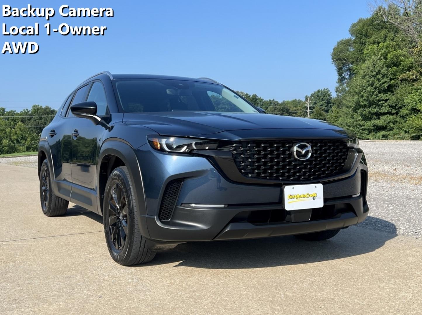 2023 BLUE /Black Mazda CX-50 2.5 S Select (7MMVABAM6PN) with an 2.5L 4 Cyl. engine, Automatic transmission, located at 2990 Old Orchard Rd., Jackson, MO, 63755, 37.354214, -89.612106 - 2023 Mazda CX-50 2.5 S Select Local 1-Owner 54xxx miles All Wheel Drive 2.5L 4 Cyl. Automatic Backup Camera Bluetooth Cruise Power Windows/Locks/Mirrors We have financing available and we accept trades! Fill out a credit application on our website or come by today! If you have any questio - Photo#0