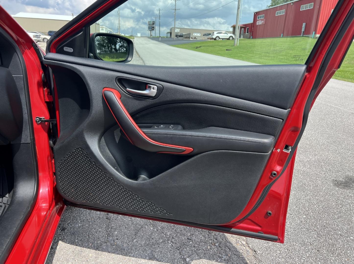 2014 RED /Black Leather Dodge Dart GT (1C3CDFEB5ED) with an 2.4L 4 Cyl. engine, Automatic transmission, located at 506 S. Kingshighway, Cape Girardeau, MO, 63703, (573) 235-5000, 37.294991, -89.553635 - 2014 Dodge Dart GT 114xxx miles Front Wheel Drive 2.4L 4 Cyl. Automatic Leather Backup Camera Power Driver Seat Heated Seats Heated Steering Wheel Sunroof Bluetooth Remote Start Cruise Power Windows/Locks/Mirrors We have financing available and we accept trades! Fill out a credit appl - Photo#16