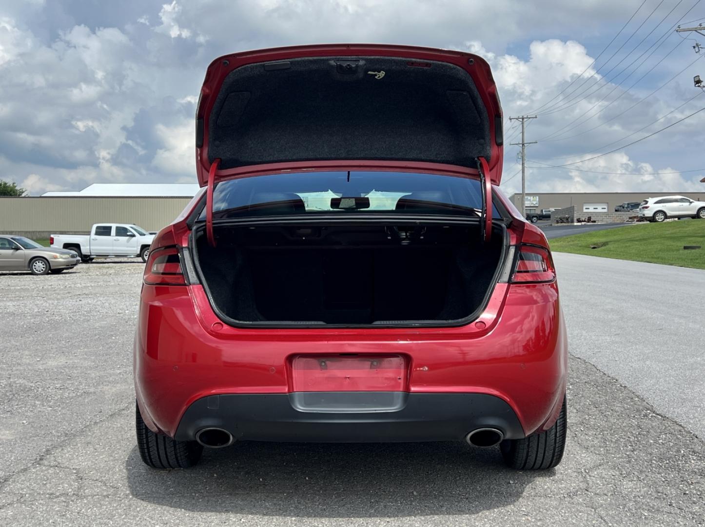 2014 RED /Black Leather Dodge Dart GT (1C3CDFEB5ED) with an 2.4L 4 Cyl. engine, Automatic transmission, located at 506 S. Kingshighway, Cape Girardeau, MO, 63703, (573) 235-5000, 37.294991, -89.553635 - 2014 Dodge Dart GT 114xxx miles Front Wheel Drive 2.4L 4 Cyl. Automatic Leather Backup Camera Power Driver Seat Heated Seats Heated Steering Wheel Sunroof Bluetooth Remote Start Cruise Power Windows/Locks/Mirrors We have financing available and we accept trades! Fill out a credit appl - Photo#20