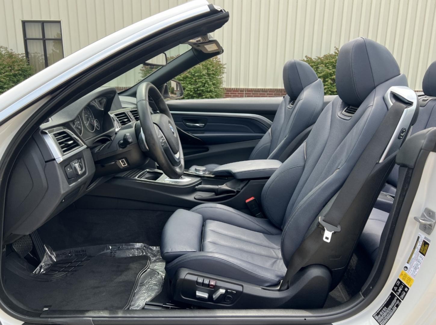 2018 WHITE /Blue Leather BMW 4-Series 440i convertible (WBA4Z7C58JE) with an 3.0L V6 DOHC 24V engine, Automatic transmission, located at 2990 Old Orchard Rd., Jackson, MO, 63755, 37.354214, -89.612106 - 2018 BMW 440i Only 45xxx miles All Wheel Drive 3.0L I6 Automatic Leather Navigation Power/Heated Seats Backup Camera Bluetooth Cruise Power Windows/Locks/Mirrors We have financing available and we accept trades! Fill out a credit application on our website or come by today! If you have - Photo#17