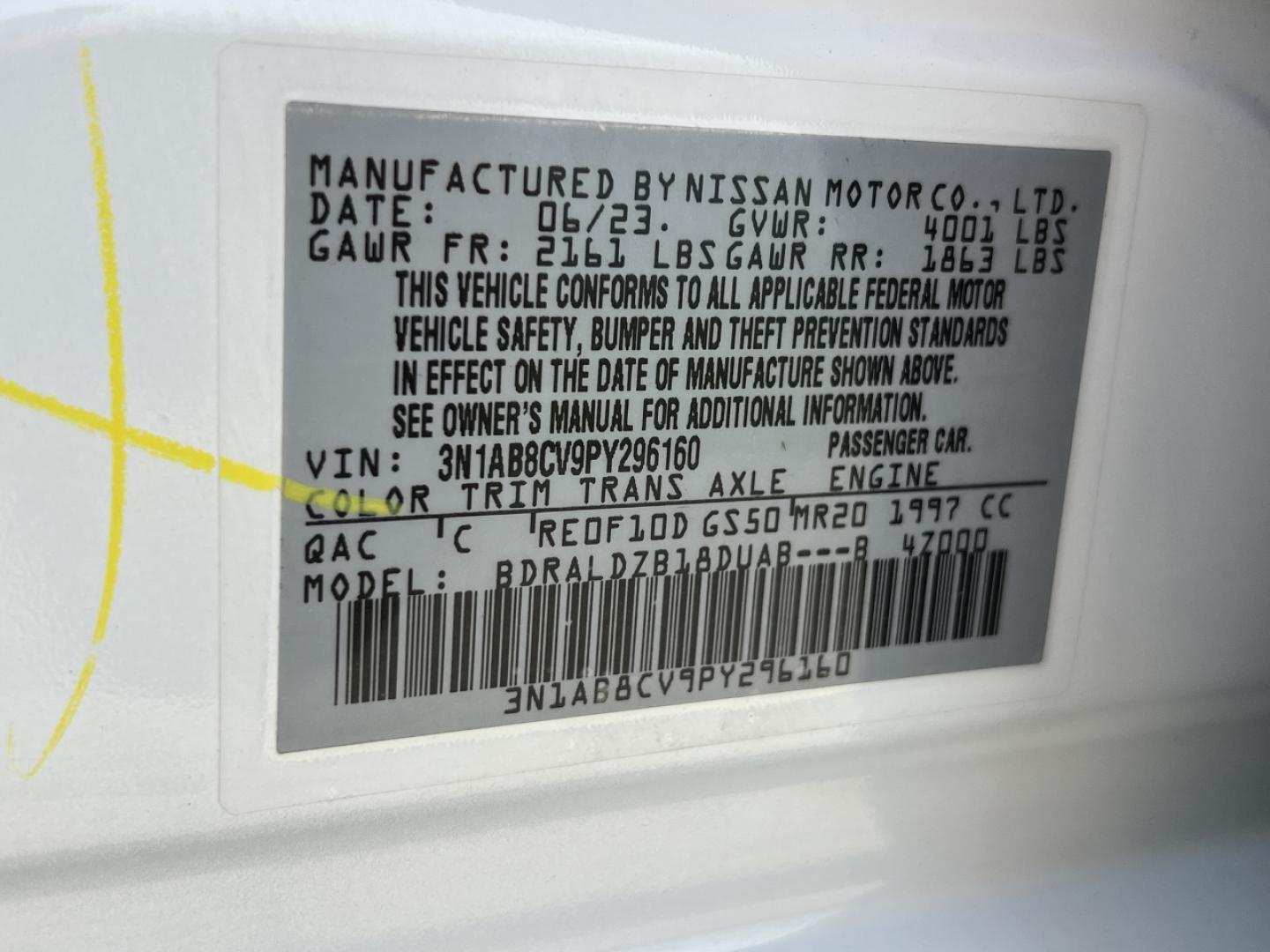 2023 WHITE /Tan Leather Nissan Sentra SV (3N1AB8CV9PY) with an 1.8L 4 Cyl. engine, CVT transmission, located at 506 S. Kingshighway, Cape Girardeau, MO, 63703, (573) 235-5000, 37.294991, -89.553635 - 2023 Nissan Sentra SV 1-Owner 50xxx miles Front Wheel Drive 2.0L 4 Cyl. Automatic Leather Backup Camera Power Driver Seat Heated Seats Heated Steering Wheel Sunroof Bluetooth Remote Start Cruise Power Windows/Locks/Mirrors We have financing available and we accept trades! Fill out a - Photo#44