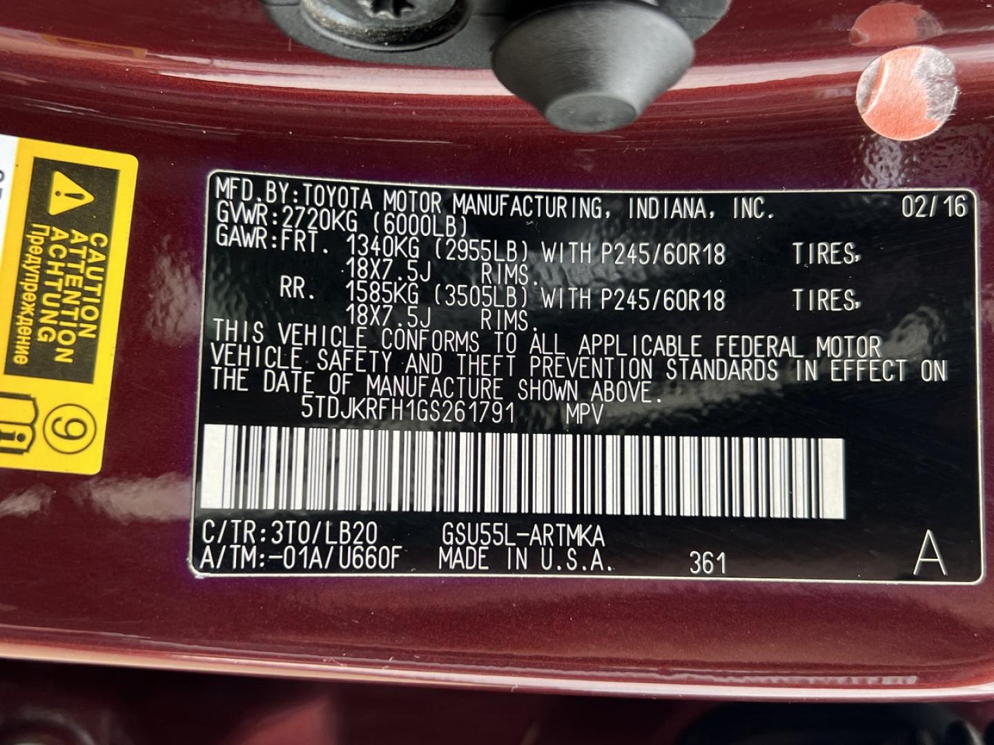 2016 MAROON /Black Leather Toyota Highlander XLE AWD V6 (5TDJKRFH1GS) with an 3.5L V6 engine, Automatic transmission, located at 506 S. Kingshighway, Cape Girardeau, MO, 63703, (573) 235-5000, 37.294991, -89.553635 - 2016 Toyota Highlander XLE 167xxx miles All Wheel Drive 3.5L V6 Automatic Leather 3rd Row Navigation Power Driver Seat Heated Seats Backup Camera Bluetooth Cruise Power Windows/Locks/Mirrors We have financing available and we accept trades! Fill out a credit application on our website - Photo#45
