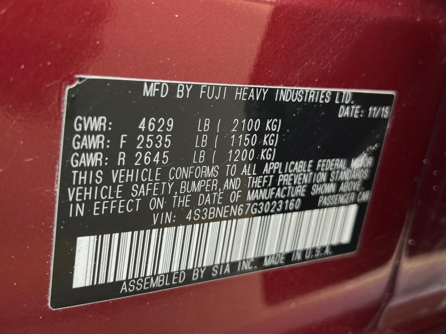 2016 MAROON /Tan Leather Subaru Legacy 3.6R Limited (4S3BNEN67G3) with an 3.6L V6 engine, CVT transmission, located at 506 S. Kingshighway, Cape Girardeau, MO, 63703, (573) 235-5000, 37.294991, -89.553635 - 2016 Subaru Legacy 3.6R Limited 93xxx miles All Wheel Drive 3.6L V6 Automatic Leather Backup Camera Power/Heated Seats Sunroof Cruise Power Windows/Locks/Mirrors We have financing available and we accept trades! Fill out a credit application on our website or come by today! If you have a - Photo#44