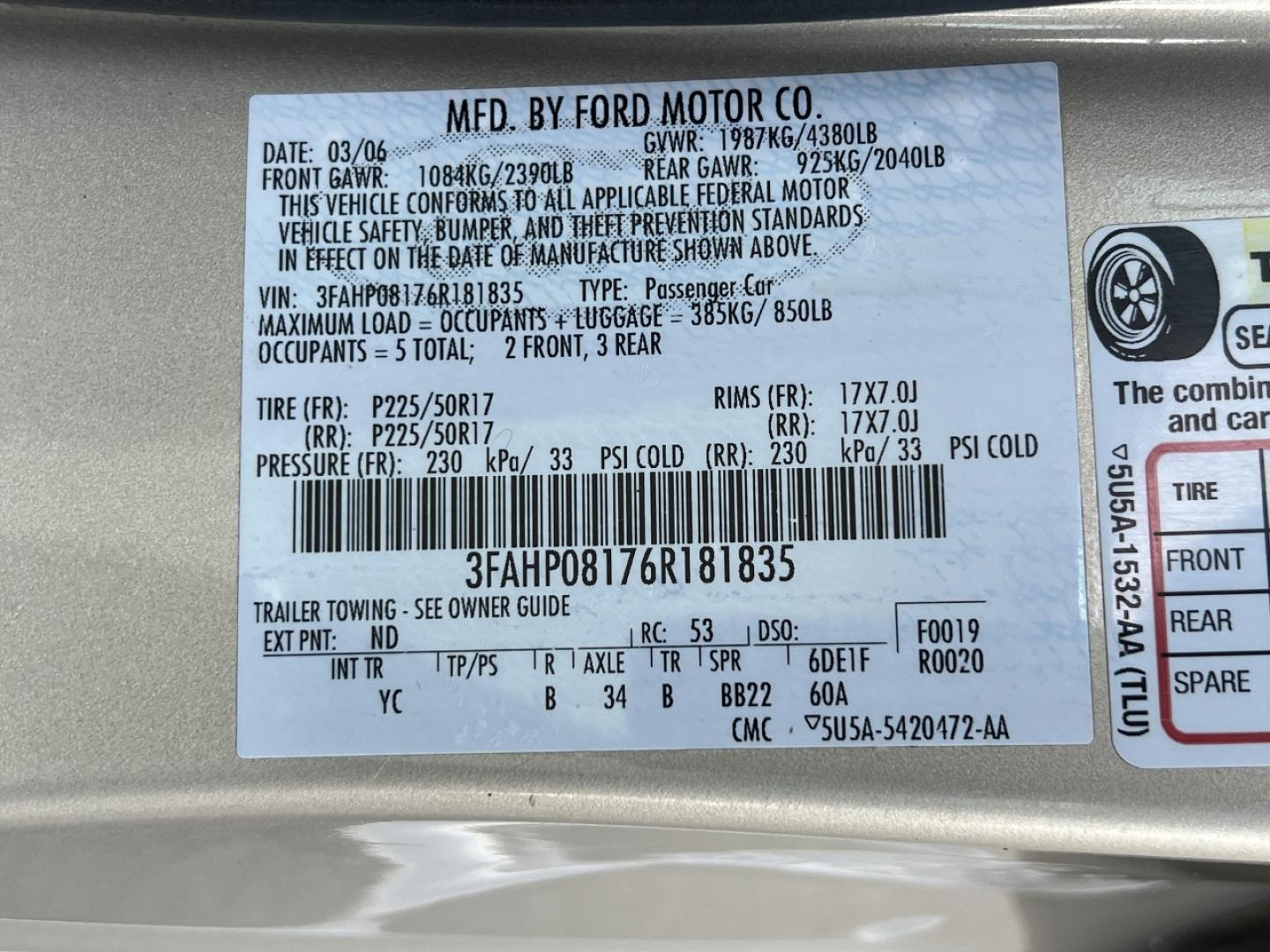 2006 GOLD /Tan Leather Ford Fusion V6 SEL (3FAHP08176R) with an 3.0L V6 engine, Automatic transmission, located at 506 S. Kingshighway, Cape Girardeau, MO, 63703, (573) 235-5000, 37.294991, -89.553635 - 2006 Ford Fusion SEL 128xxx miles Front Wheel Drive 3.0L V6 Automatic Leather Power Driver Seat Heated Seats Sunroof Cruise Power Windows/Locks/Mirrors We have financing available and we accept trades! Fill out a credit application on our website or come by today! If you have any questio - Photo#43