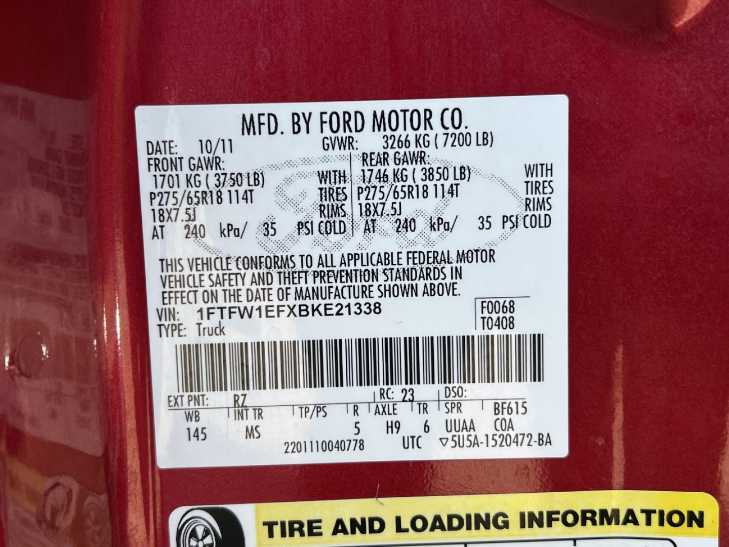 2011 MAROON /Gray Cloth Ford F-150 XLT SuperCrew 5.5-ft. Bed 4WD (1FTFW1EFXBK) with an 5.0L V8 engine, Automatic transmission, located at 506 S. Kingshighway, Cape Girardeau, MO, 63703, (573) 235-5000, 37.294991, -89.553635 - 2011 Ford F-150 XLT Only 90xxx miles 4x4 5.0L V8 Automatic New Tires Backup Camera Power Driver Seat Bluetooth Cruise Power Windows/Locks/Mirrors We have financing available and we accept trades! Fill out a credit application on our website or come by today! If you have any questions, gi - Photo#44