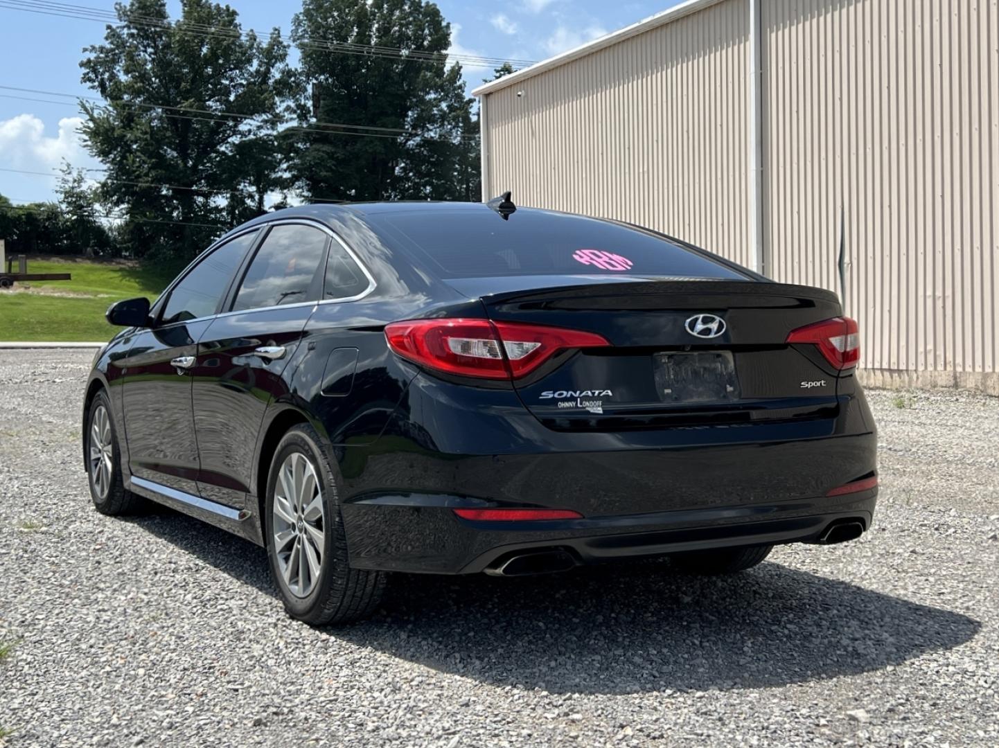 2017 BLACK /Black Leather Hyundai Sonata Sport (5NPE34AF8HH) with an 2.4L 4 Cyl. engine, Automatic transmission, located at 2990 Old Orchard Rd., Jackson, MO, 63755, 37.354214, -89.612106 - We have financing available and we accept trades! Fill out a credit application on our website or come by today! If you have any questions, give us a call at (573) 204-7777 or visit our website at firstautocredit.com. - Photo#9