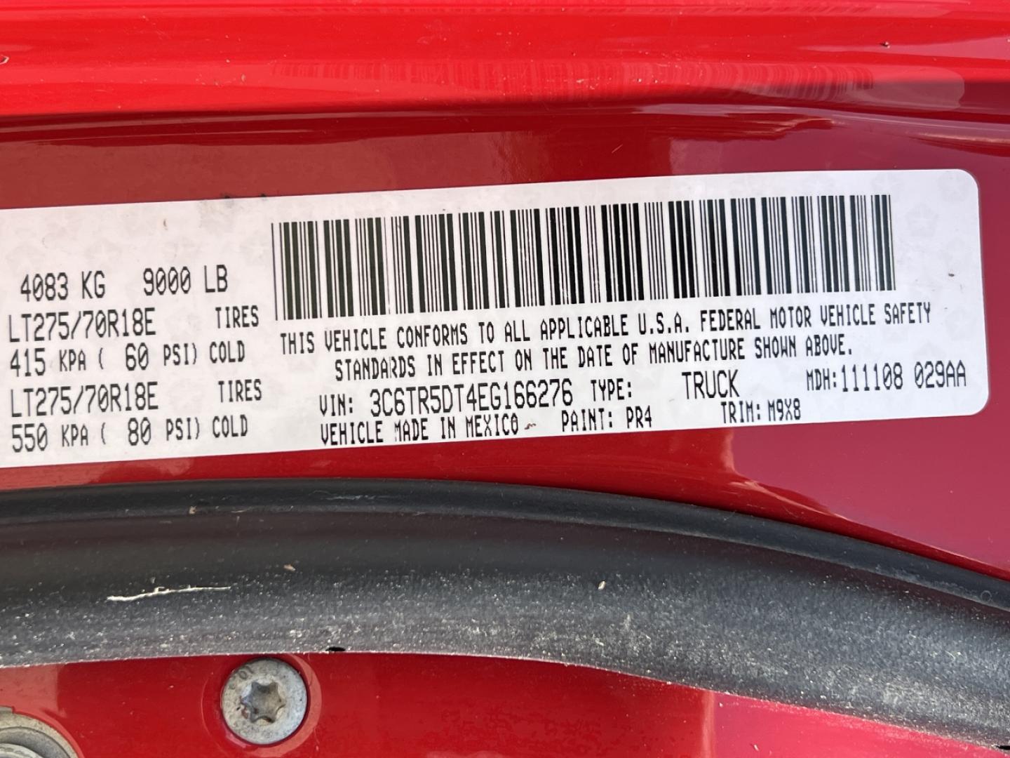 2014 RED /Gray Cloth RAM 2500 Big Horn Crew Cab 4WD (3C6TR5DT4EG) with an 5.7L V8 engine, Automatic transmission, located at 506 S. Kingshighway, Cape Girardeau, MO, 63703, (573) 235-5000, 37.294991, -89.553635 - 2014 Ram 2500 Heavy Duty Big Horn Only 52xxx miles 4x4 5.7L V8 HEMI Automatic Power Driver Seat Bluetooth Remote Start Cruise Power Windows/Locks/Mirrors We have financing available and we accept trades! Fill out a credit application on our website or come by today! If you have any questi - Photo#42