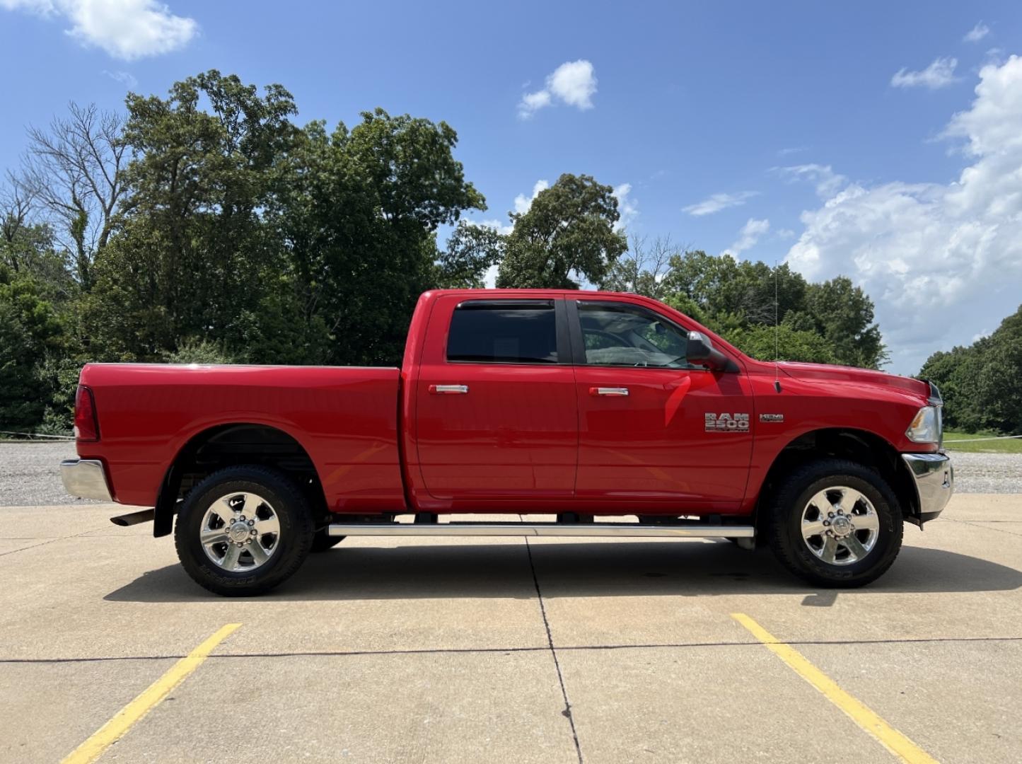 2014 RED /Gray Cloth RAM 2500 Big Horn Crew Cab 4WD (3C6TR5DT4EG) with an 5.7L V8 engine, Automatic transmission, located at 506 S. Kingshighway, Cape Girardeau, MO, 63703, (573) 235-5000, 37.294991, -89.553635 - 2014 Ram 2500 Heavy Duty Big Horn Only 52xxx miles 4x4 5.7L V8 HEMI Automatic Power Driver Seat Bluetooth Remote Start Cruise Power Windows/Locks/Mirrors We have financing available and we accept trades! Fill out a credit application on our website or come by today! If you have any questi - Photo#7