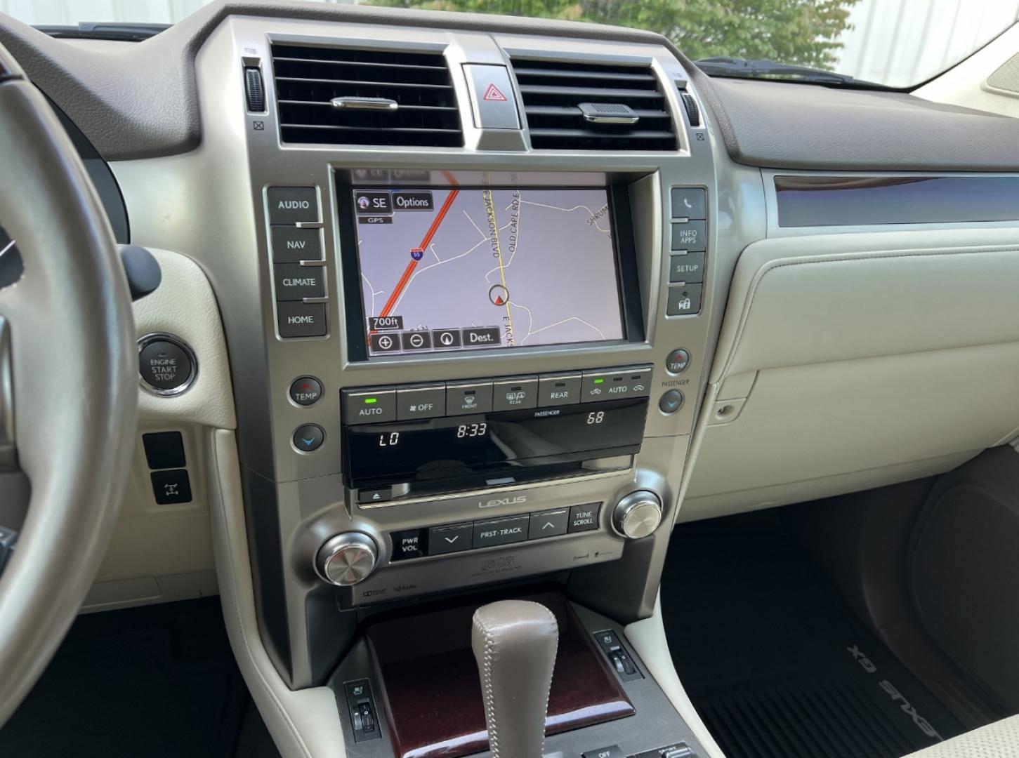 2014 BLACK /Tan Leather Lexus GX 460 Luxury (JTJJM7FX7E5) with an 4.6L V8 engine, Automatic transmission, located at 506 S. Kingshighway, Cape Girardeau, MO, 63703, (573) 235-5000, 37.294991, -89.553635 - 2014 Lexus GX 460 Luxury 138xxx miles All Wheel Drive 4.6L V8 Automatic Leather 3rd Row New Tires Navigation Power/Heated/Cooled Seats Heated Rear Seats Heated Steering Wheel Backup Camera Sunroof Bluetooth Cruise Power Windows/Locks/Mirrors We have financing available and we accept - Photo#32