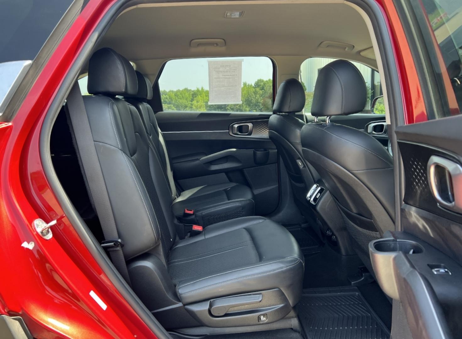 2021 RED /Black Leather Kia Sorento Hybrid S (KNDRG4LG5M5) with an 1.6L 4 Cyl. HYBRID engine, Automatic transmission, located at 506 S. Kingshighway, Cape Girardeau, MO, 63703, (573) 235-5000, 37.294991, -89.553635 - 2021 Kia Sorento Hybrid S 1-Owner 104xxx miles Front Wheel Drive 1.6L 4 Cyl. Hybrid Automatic Leather 3rd Row Backup Camera Power Driver Seat Heated Seats Bluetooth Remote Start Cruise Power Windows/Locks/Mirrors We have financing available and we accept trades! Fill out a credit appl - Photo#17