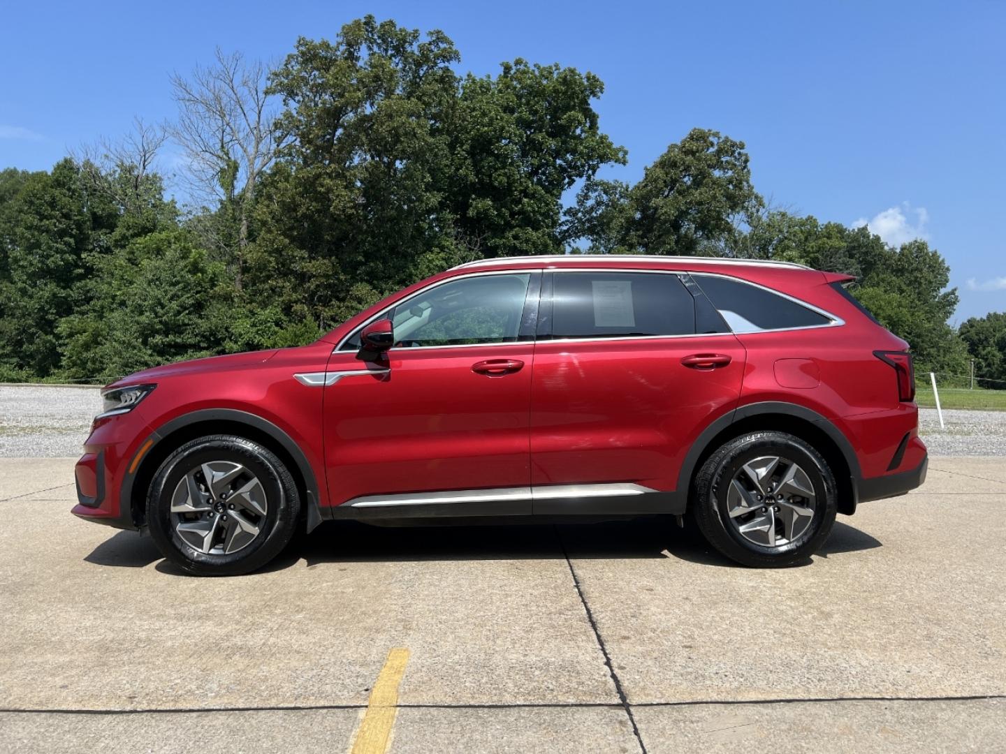 2021 RED /Black Leather Kia Sorento Hybrid S (KNDRG4LG5M5) with an 1.6L 4 Cyl. HYBRID engine, Automatic transmission, located at 506 S. Kingshighway, Cape Girardeau, MO, 63703, (573) 235-5000, 37.294991, -89.553635 - 2021 Kia Sorento Hybrid S 1-Owner 104xxx miles Front Wheel Drive 1.6L 4 Cyl. Hybrid Automatic Leather 3rd Row Backup Camera Power Driver Seat Heated Seats Bluetooth Remote Start Cruise Power Windows/Locks/Mirrors We have financing available and we accept trades! Fill out a credit appl - Photo#7