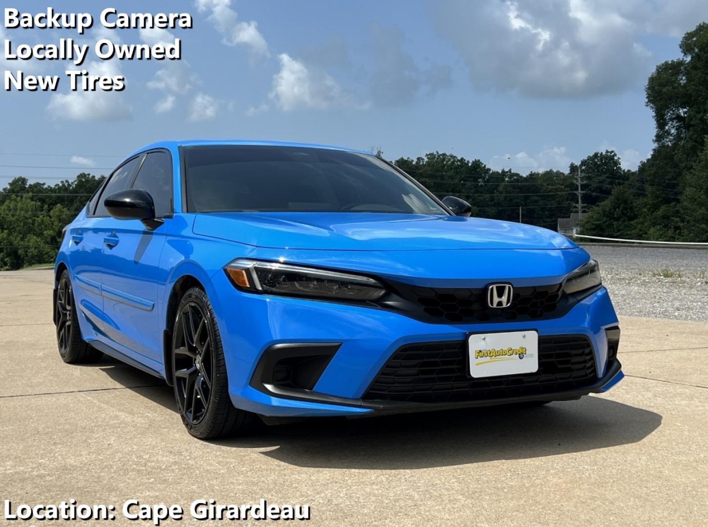 2022 BLUE /Black Cloth Honda Civic Sport Hatchback CVT (19XFL2H89NE) with an 2.0L 4 Cyl. TURBO engine, CVT transmission, located at 506 S. Kingshighway, Cape Girardeau, MO, 63703, (573) 235-5000, 37.294991, -89.553635 - 2022 Honda Civic Sport 103xxx miles Front Wheel Drive 2.0L 4 Cyl. Automatic New Tires Backup Camera Bluetooth Remote Start Cruise Power Windows/Locks/Mirrors We have financing available and we accept trades! Fill out a credit application on our website or come by today! If you have any q - Photo#0