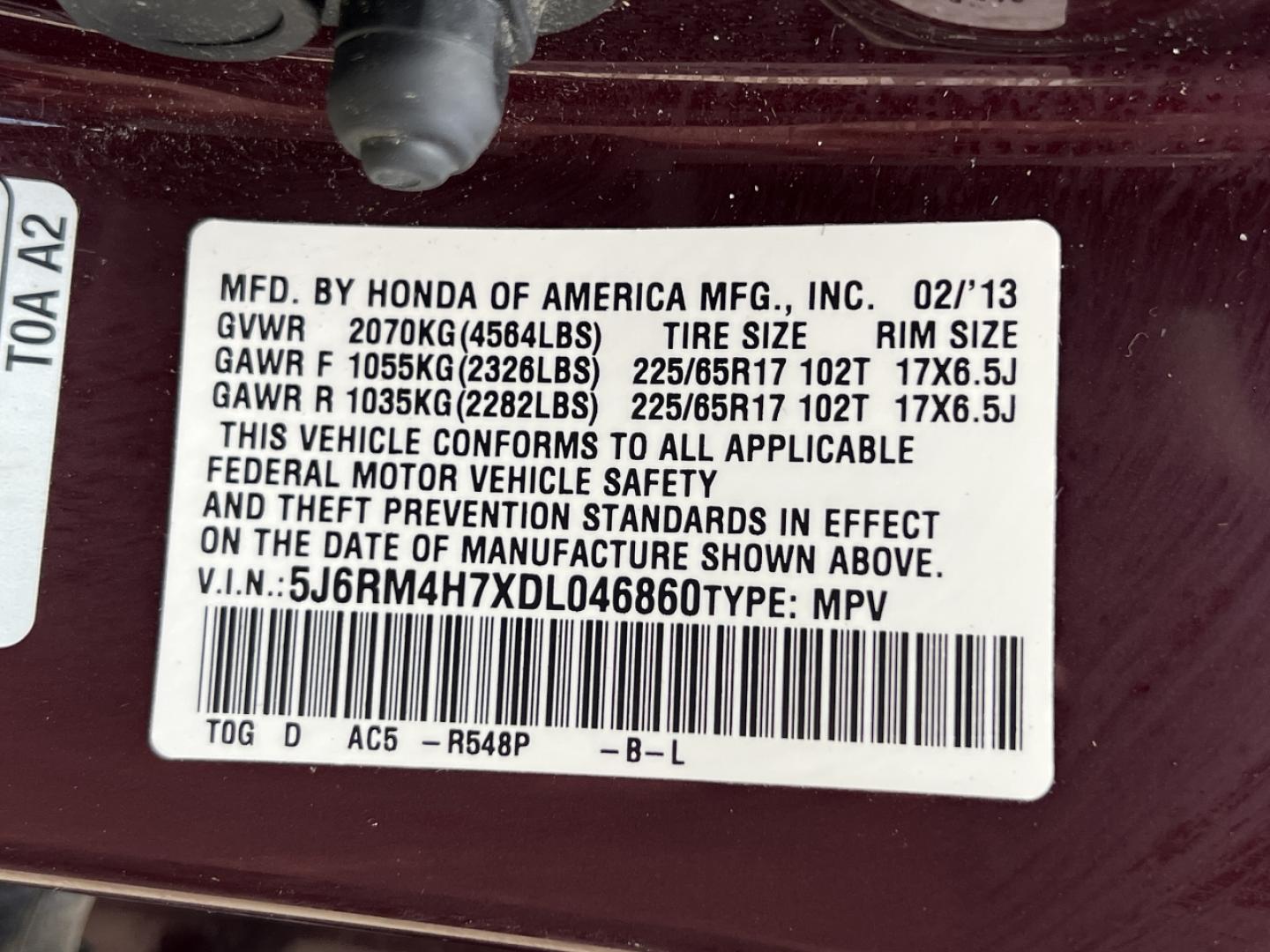 2013 MAROON /Gray Leather Honda CR-V EX-L 4WD (5J6RM4H7XDL) with an 2.4L 4 Cyl. engine, Automatic transmission, located at 506 S. Kingshighway, Cape Girardeau, MO, 63703, (573) 235-5000, 37.294991, -89.553635 - 2013 Honda CR-V EX-L Local 1-Owner Only 29xxx miles All Wheel Drive 2.4L 4 Cyl. Automatic Leather Backup Camera Power Driver Seat Heated Seats Sunroof Bluetooth Cruise Power Windows/Locks/Mirrors We have financing available and we accept trades! Fill out a credit application on our web - Photo#35