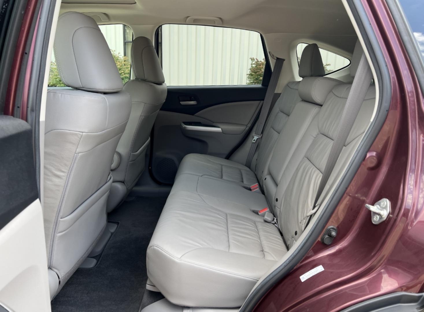 2013 MAROON /Gray Leather Honda CR-V EX-L 4WD (5J6RM4H7XDL) with an 2.4L 4 Cyl. engine, Automatic transmission, located at 506 S. Kingshighway, Cape Girardeau, MO, 63703, (573) 235-5000, 37.294991, -89.553635 - 2013 Honda CR-V EX-L Local 1-Owner Only 29xxx miles All Wheel Drive 2.4L 4 Cyl. Automatic Leather Backup Camera Power Driver Seat Heated Seats Sunroof Bluetooth Cruise Power Windows/Locks/Mirrors We have financing available and we accept trades! Fill out a credit application on our web - Photo#17